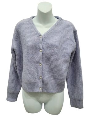 2/$20 Y2K Purple Buttons Down Sweater Cardigan Size: M